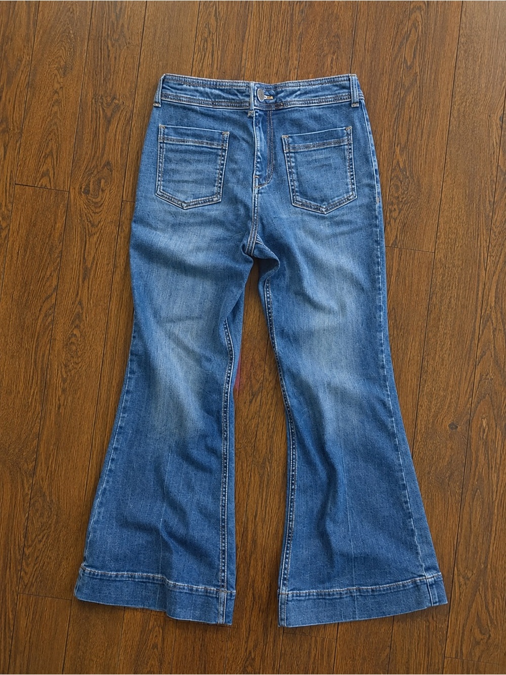 Pilcro Medium Blue Flare Jeans Sz 8